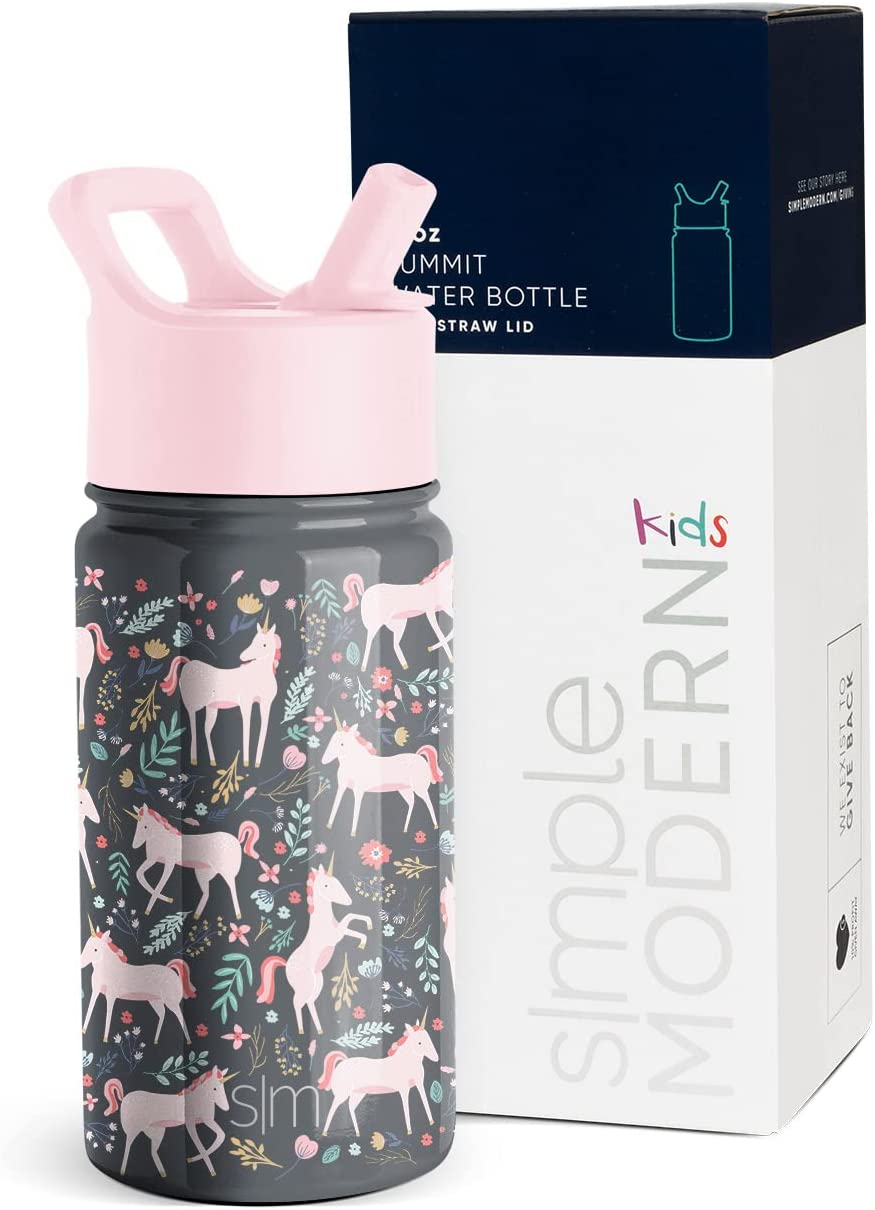 Simple Modern Kids Water Bottle with Straw Lid | Insulated Stainless Steel