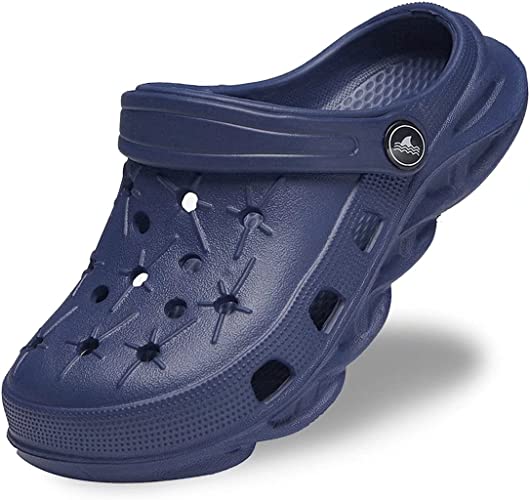 Unisex Toddler Clogs Breathable Non-Slip Kids Clogs Garden High Elasticity Kids Crocs