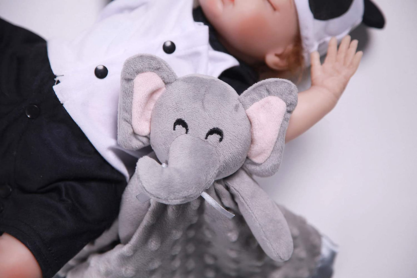 Elephant Security Blanket Soft Baby Lovey Unisex Lovie Christmas Baby Gifts