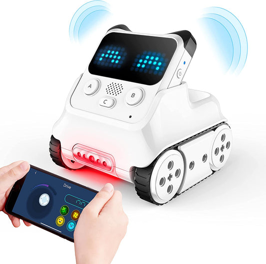 Programmable App Remote Control Robot for Kids 6+, Emo Robot STEM Learning & Education Toys