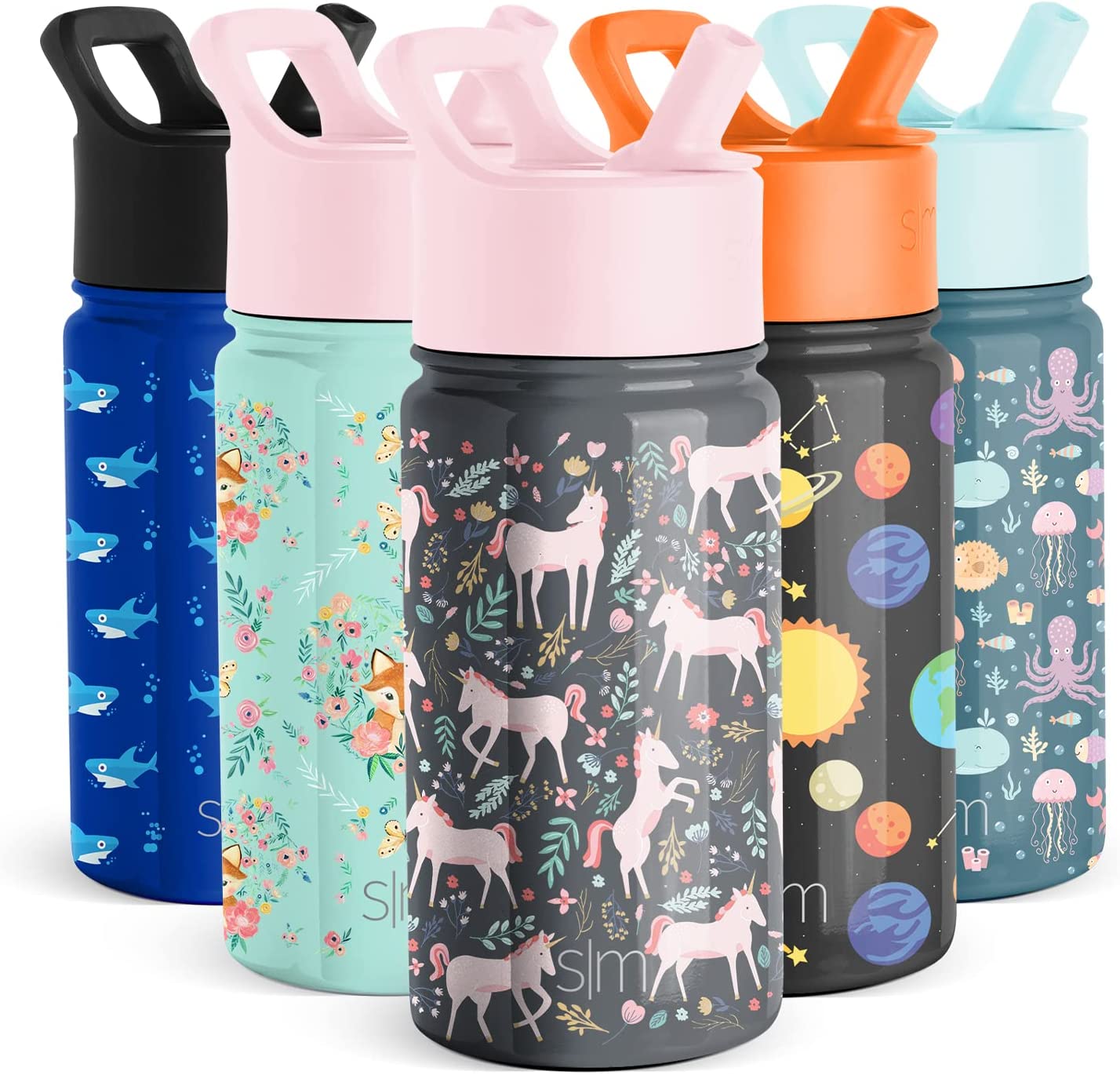 Simple Modern Kids Water Bottle with Straw Lid | Insulated Stainless Steel