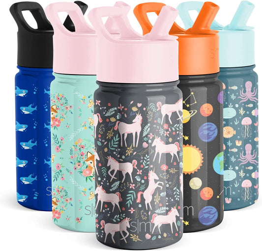 Simple Modern Kids Water Bottle with Straw Lid | Insulated Stainless Steel