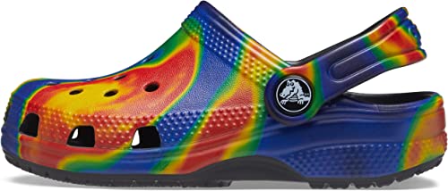 Unisex-Child Multi Color Classic Tie Dye Clogs (Toddler)