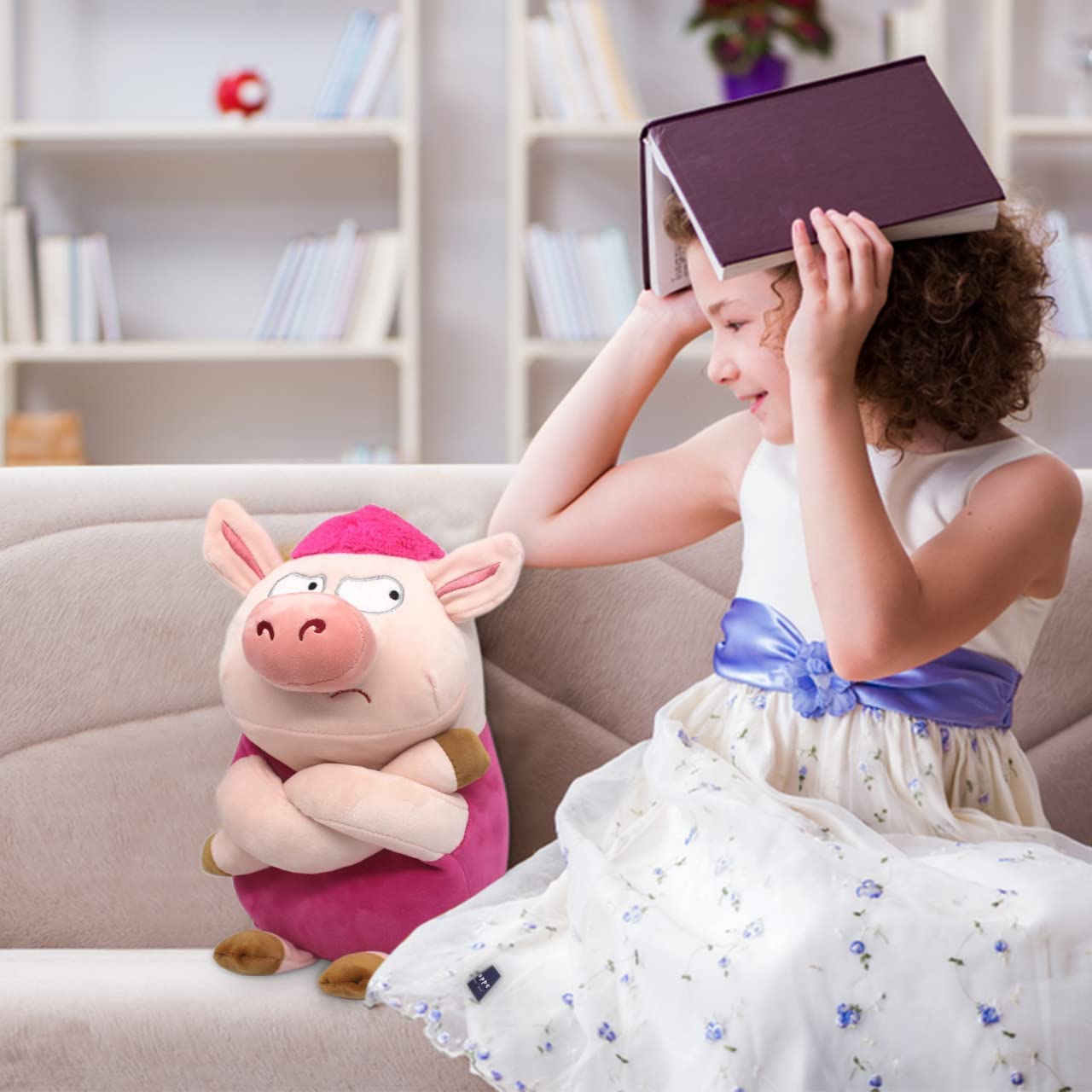 Piggy Plush Stuffed Toy | Fun, Huggable, Soft Stuffed Piggy for Kids